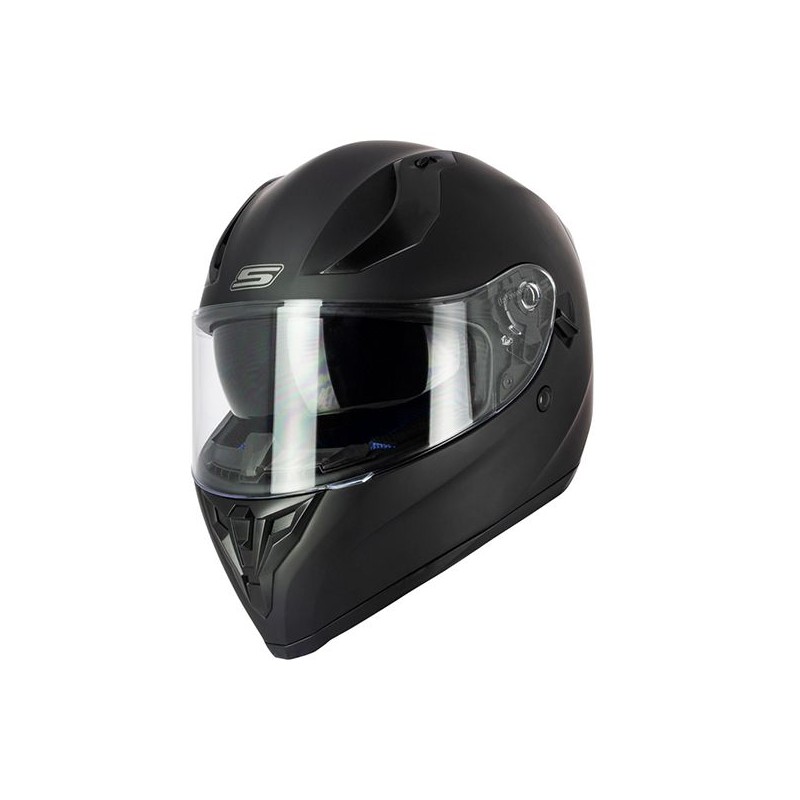 Casco Helmet Integrale strada Moto S-LINE S448 APEX Nero Matt Giallo taglia M