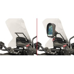 Supporto universale per Moto Givi S902A per portanavigatori e portasmartphone 