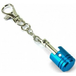 Blue Piston Keychain